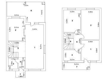 Casa (tip duplex), 4 camere, 155m², Domnesti